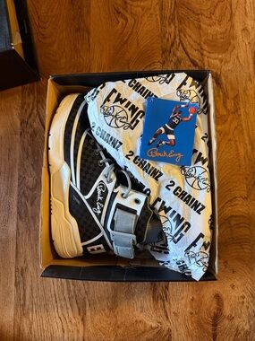 Patrick Ewing Black and Gray Men's Basketball Sneakers